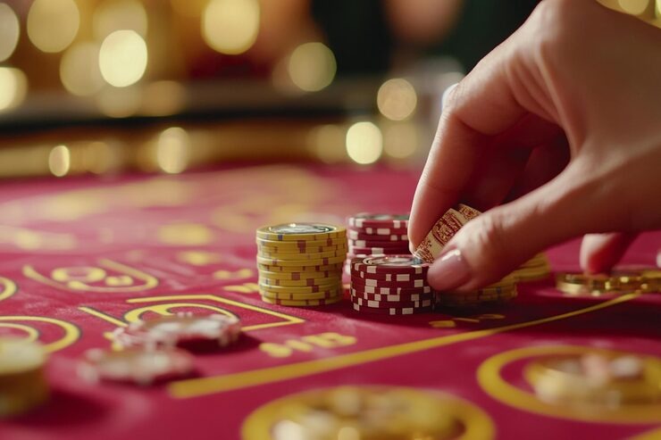 sinarjo Capsa Banting live table with dealer and player cards